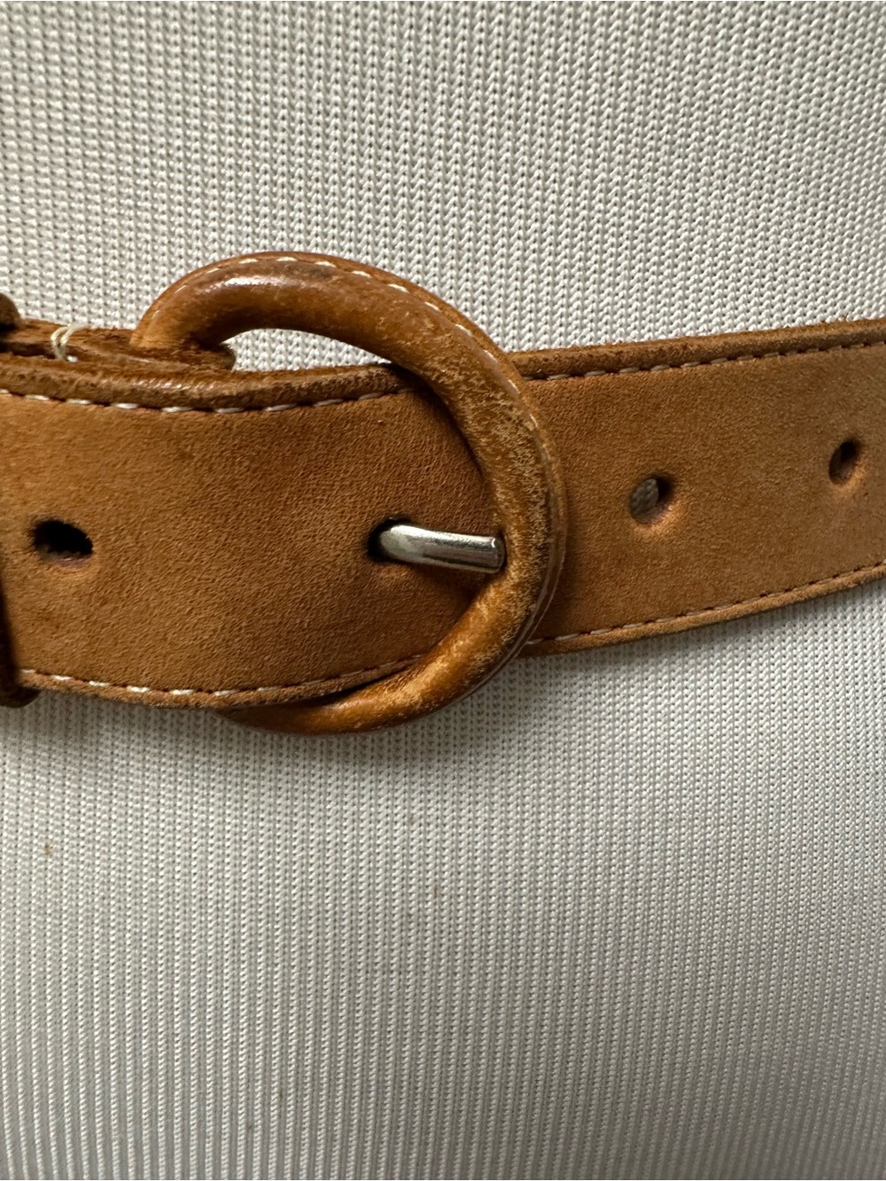Women's Leather Belt with Laced Leather Insert- Southwestern Western Bohemian - Picture 2 of 5